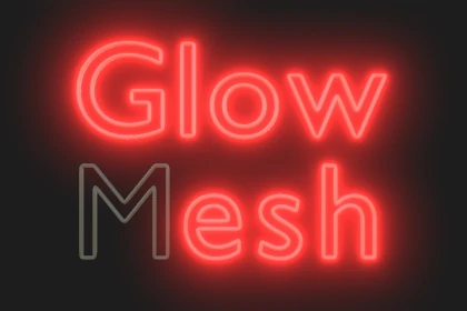Neon Sign written GlowMesh.